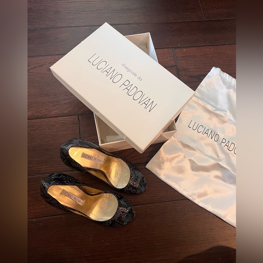 Luciano padovan open toe pumps - Picture 8 of 11